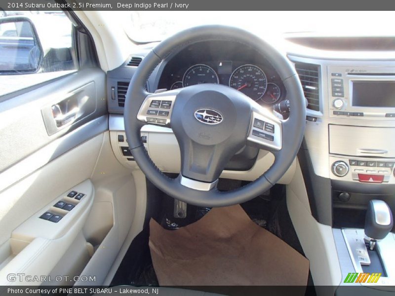 Deep Indigo Pearl / Ivory 2014 Subaru Outback 2.5i Premium