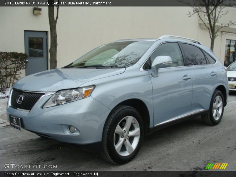 Cerulean Blue Metallic / Parchment 2011 Lexus RX 350 AWD