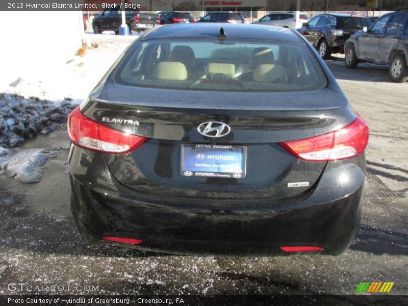 Black / Beige 2013 Hyundai Elantra Limited