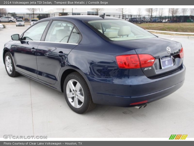 Tempest Blue Metallic / Cornsilk Beige 2014 Volkswagen Jetta TDI Sedan