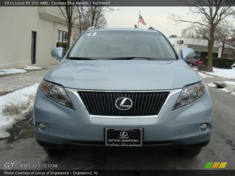 Cerulean Blue Metallic / Parchment 2011 Lexus RX 350 AWD