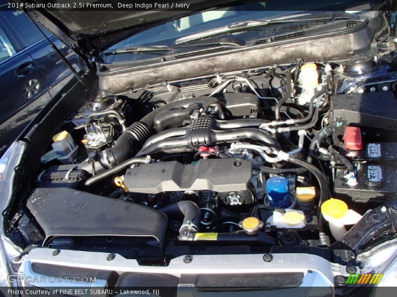 Deep Indigo Pearl / Ivory 2014 Subaru Outback 2.5i Premium