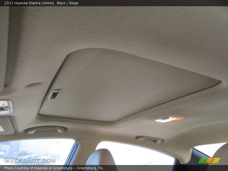 Black / Beige 2013 Hyundai Elantra Limited