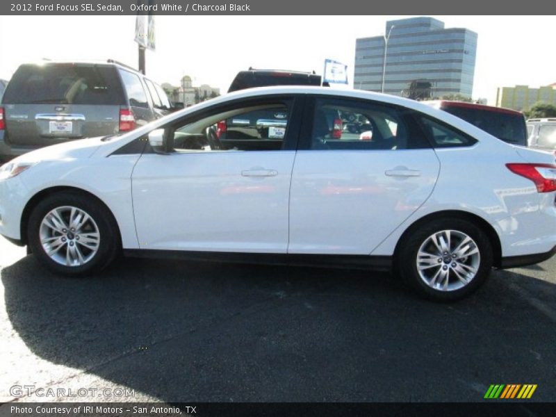 Oxford White / Charcoal Black 2012 Ford Focus SEL Sedan
