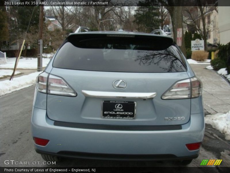 Cerulean Blue Metallic / Parchment 2011 Lexus RX 350 AWD