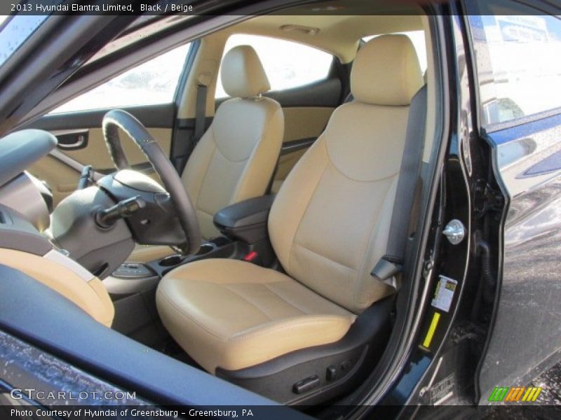 Black / Beige 2013 Hyundai Elantra Limited
