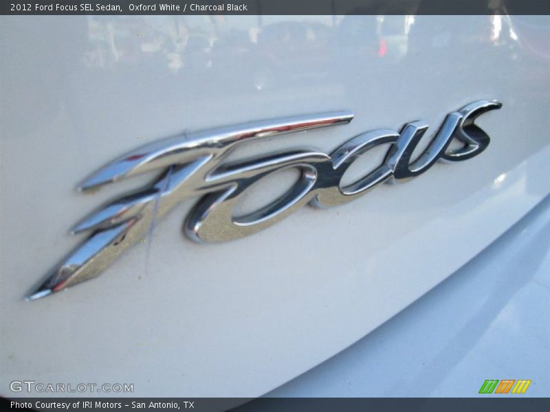 Oxford White / Charcoal Black 2012 Ford Focus SEL Sedan