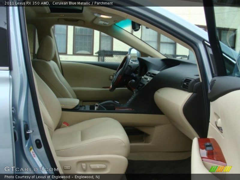 Cerulean Blue Metallic / Parchment 2011 Lexus RX 350 AWD