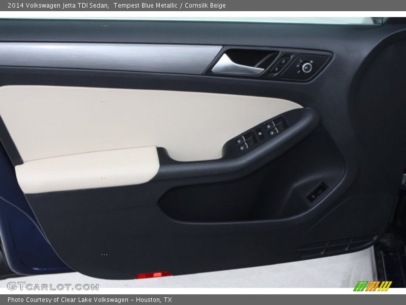 Tempest Blue Metallic / Cornsilk Beige 2014 Volkswagen Jetta TDI Sedan