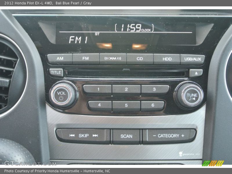 Bali Blue Pearl / Gray 2012 Honda Pilot EX-L 4WD