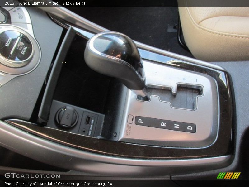 Black / Beige 2013 Hyundai Elantra Limited