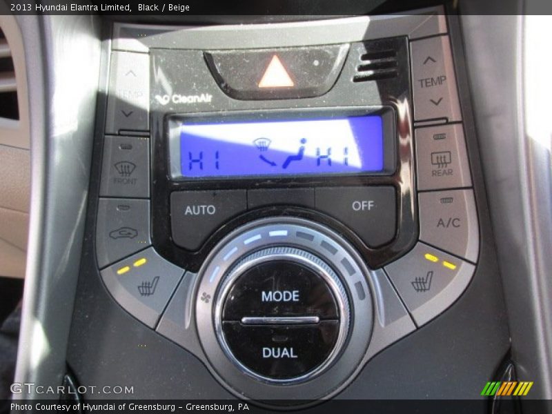 Black / Beige 2013 Hyundai Elantra Limited