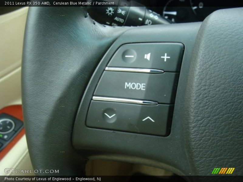 Cerulean Blue Metallic / Parchment 2011 Lexus RX 350 AWD