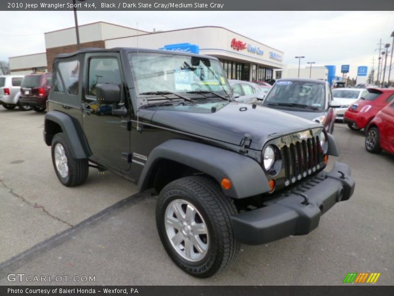 Black / Dark Slate Gray/Medium Slate Gray 2010 Jeep Wrangler Sport 4x4