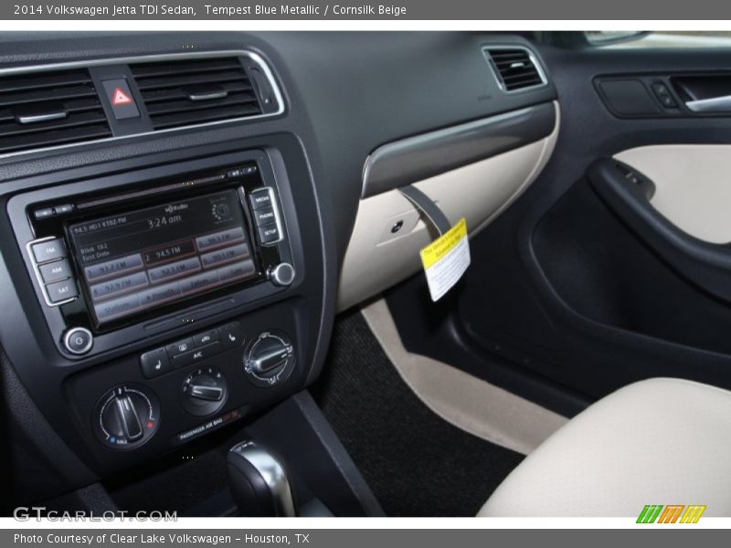 Tempest Blue Metallic / Cornsilk Beige 2014 Volkswagen Jetta TDI Sedan