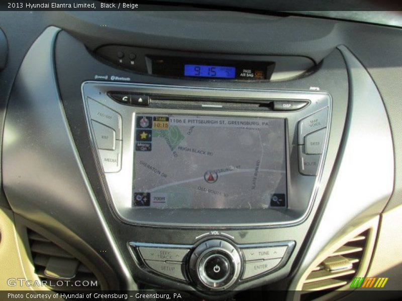 Black / Beige 2013 Hyundai Elantra Limited