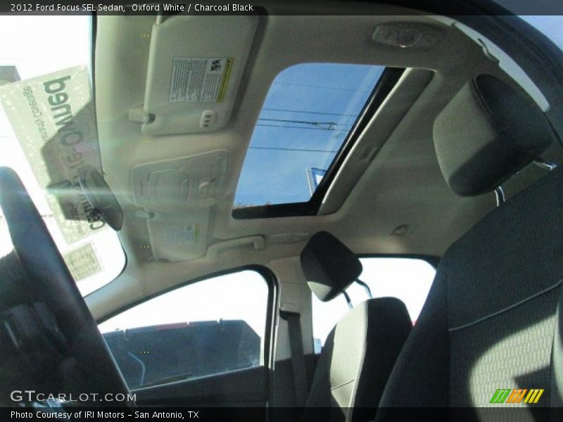 Oxford White / Charcoal Black 2012 Ford Focus SEL Sedan