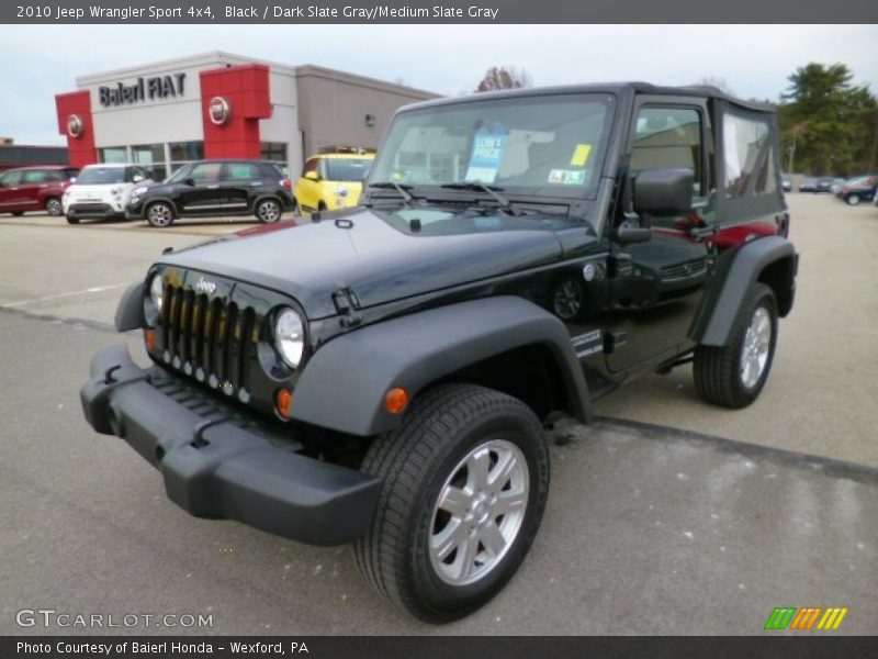 Black / Dark Slate Gray/Medium Slate Gray 2010 Jeep Wrangler Sport 4x4