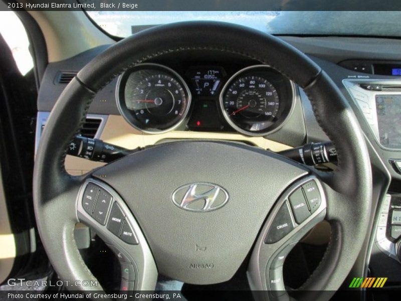 Black / Beige 2013 Hyundai Elantra Limited