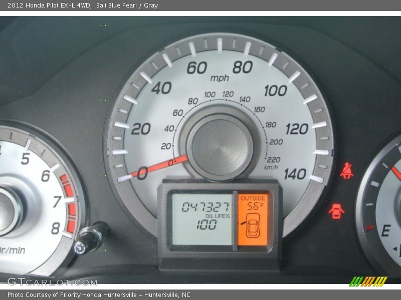 Bali Blue Pearl / Gray 2012 Honda Pilot EX-L 4WD