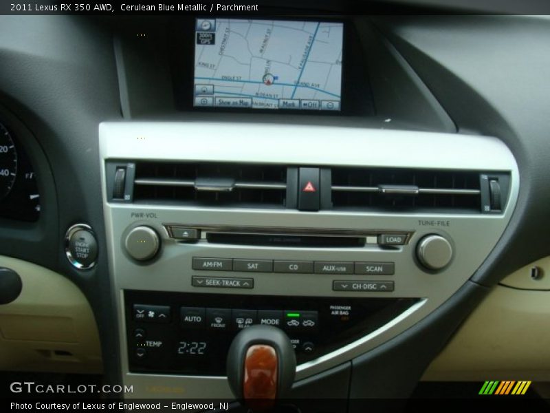Cerulean Blue Metallic / Parchment 2011 Lexus RX 350 AWD