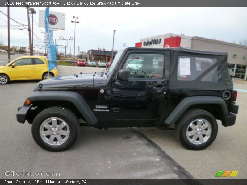 Black / Dark Slate Gray/Medium Slate Gray 2010 Jeep Wrangler Sport 4x4