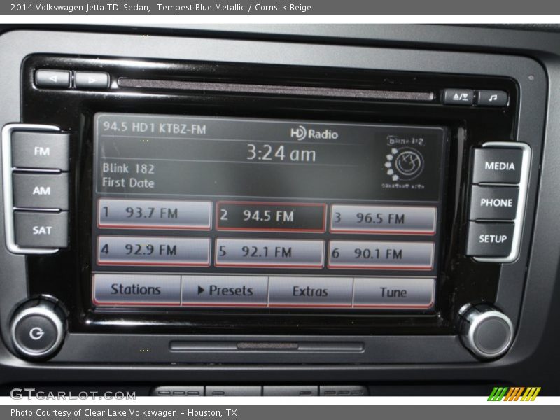Tempest Blue Metallic / Cornsilk Beige 2014 Volkswagen Jetta TDI Sedan