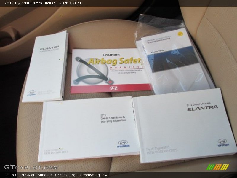 Black / Beige 2013 Hyundai Elantra Limited