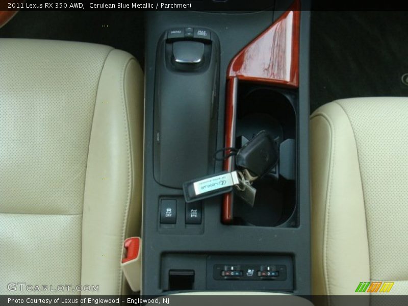 Cerulean Blue Metallic / Parchment 2011 Lexus RX 350 AWD