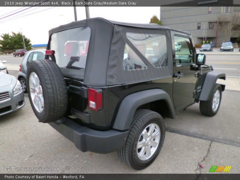 Black / Dark Slate Gray/Medium Slate Gray 2010 Jeep Wrangler Sport 4x4