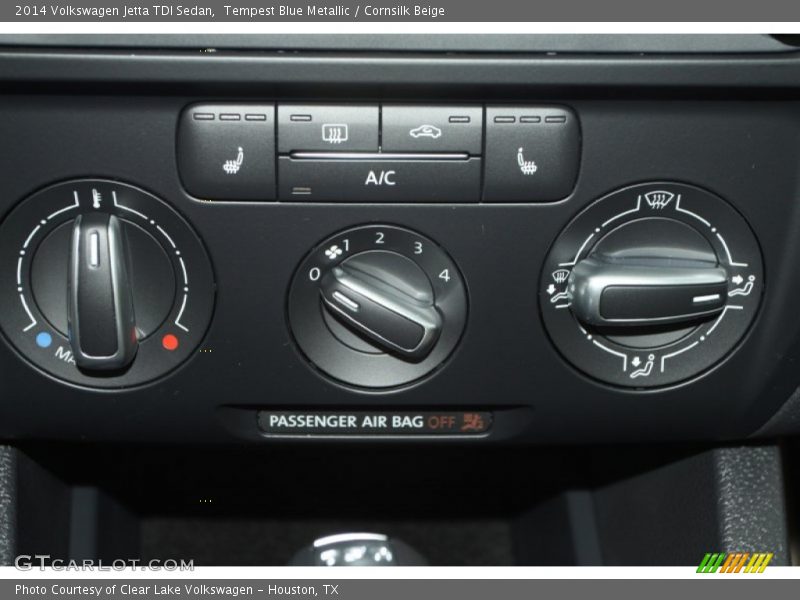 Tempest Blue Metallic / Cornsilk Beige 2014 Volkswagen Jetta TDI Sedan