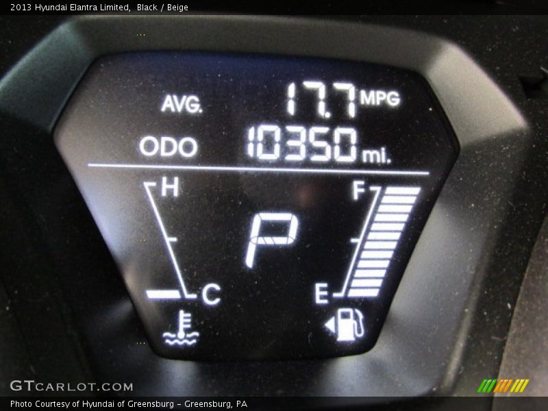 Black / Beige 2013 Hyundai Elantra Limited