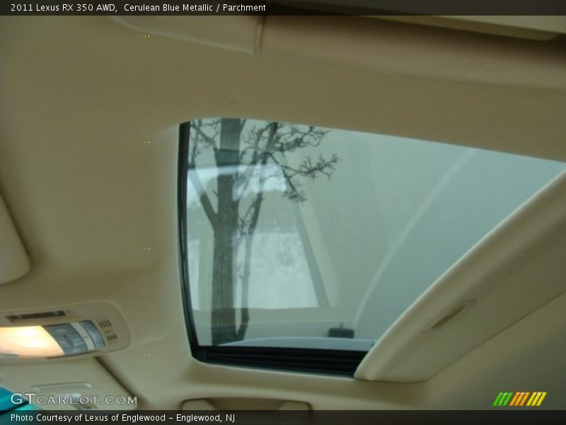 Cerulean Blue Metallic / Parchment 2011 Lexus RX 350 AWD