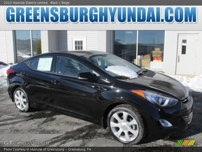 Black / Beige 2013 Hyundai Elantra Limited