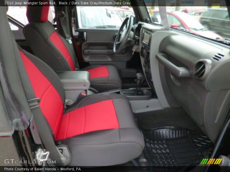 Black / Dark Slate Gray/Medium Slate Gray 2010 Jeep Wrangler Sport 4x4