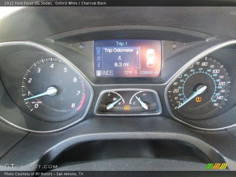 Oxford White / Charcoal Black 2012 Ford Focus SEL Sedan
