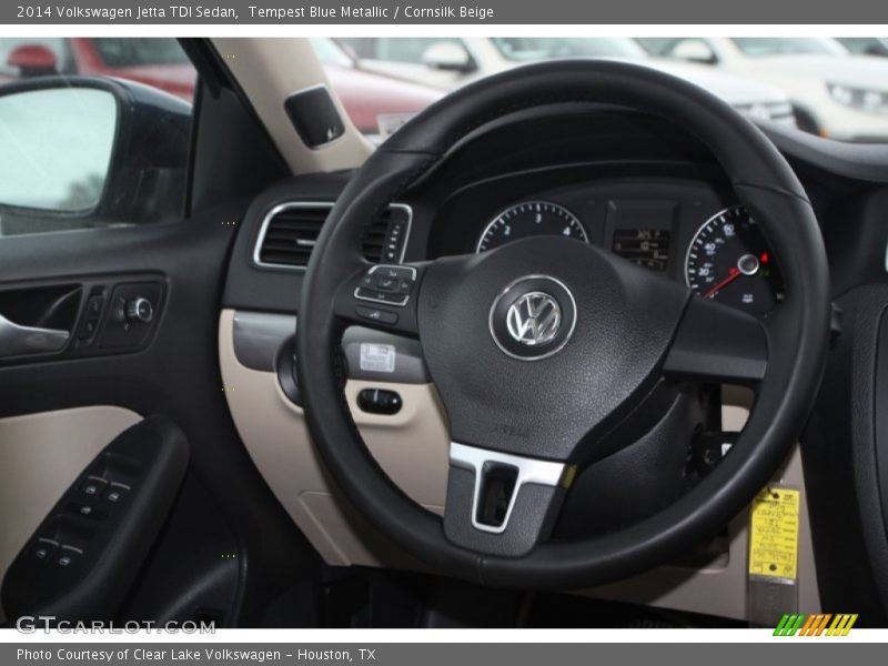 Tempest Blue Metallic / Cornsilk Beige 2014 Volkswagen Jetta TDI Sedan