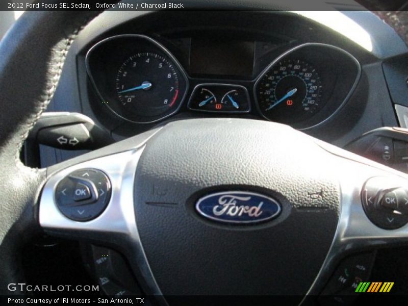 Oxford White / Charcoal Black 2012 Ford Focus SEL Sedan