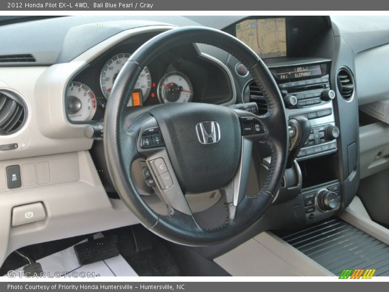 Bali Blue Pearl / Gray 2012 Honda Pilot EX-L 4WD