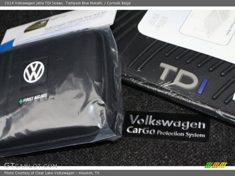 Tempest Blue Metallic / Cornsilk Beige 2014 Volkswagen Jetta TDI Sedan