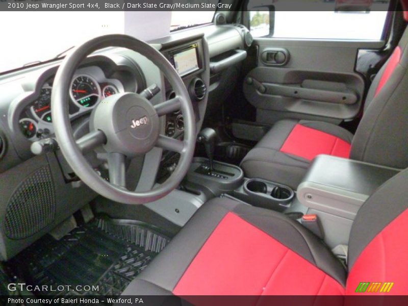 Black / Dark Slate Gray/Medium Slate Gray 2010 Jeep Wrangler Sport 4x4