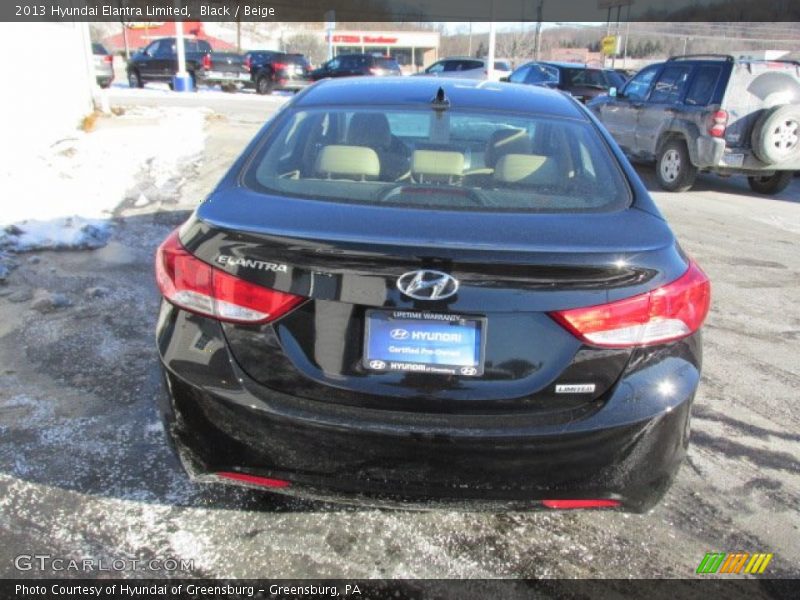 Black / Beige 2013 Hyundai Elantra Limited
