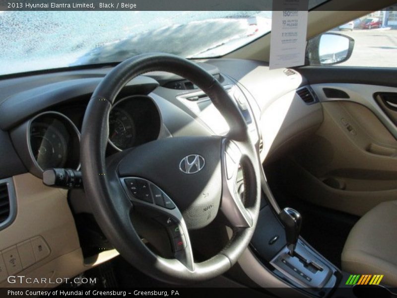 Black / Beige 2013 Hyundai Elantra Limited