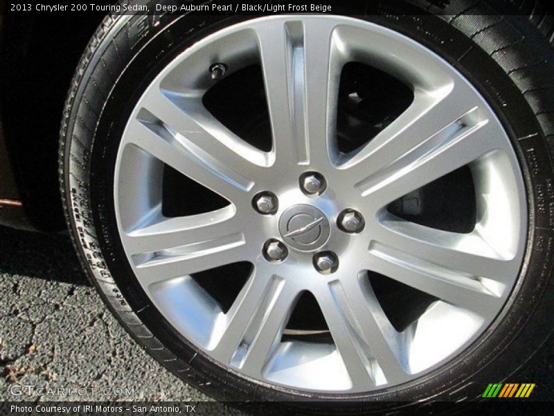 Deep Auburn Pearl / Black/Light Frost Beige 2013 Chrysler 200 Touring Sedan