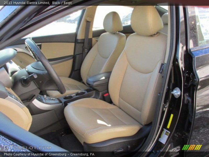 Black / Beige 2013 Hyundai Elantra Limited