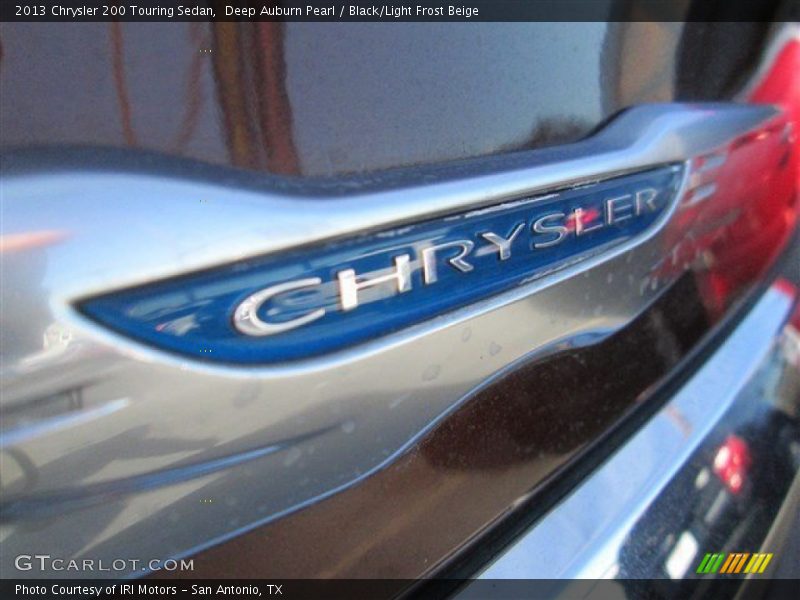Deep Auburn Pearl / Black/Light Frost Beige 2013 Chrysler 200 Touring Sedan