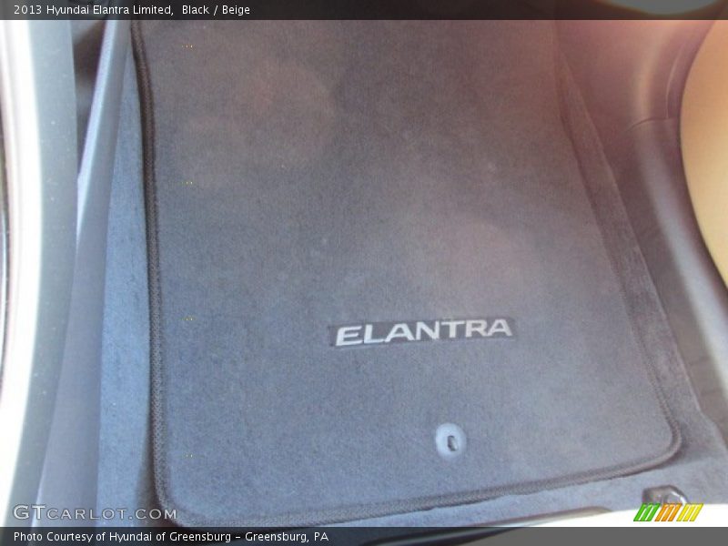 Black / Beige 2013 Hyundai Elantra Limited
