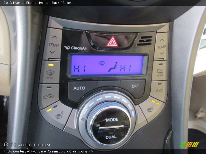 Black / Beige 2013 Hyundai Elantra Limited