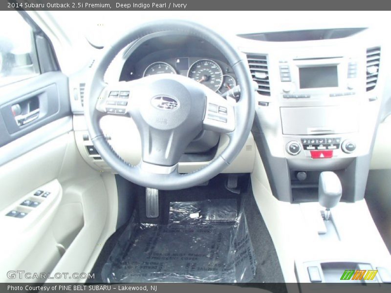 Deep Indigo Pearl / Ivory 2014 Subaru Outback 2.5i Premium