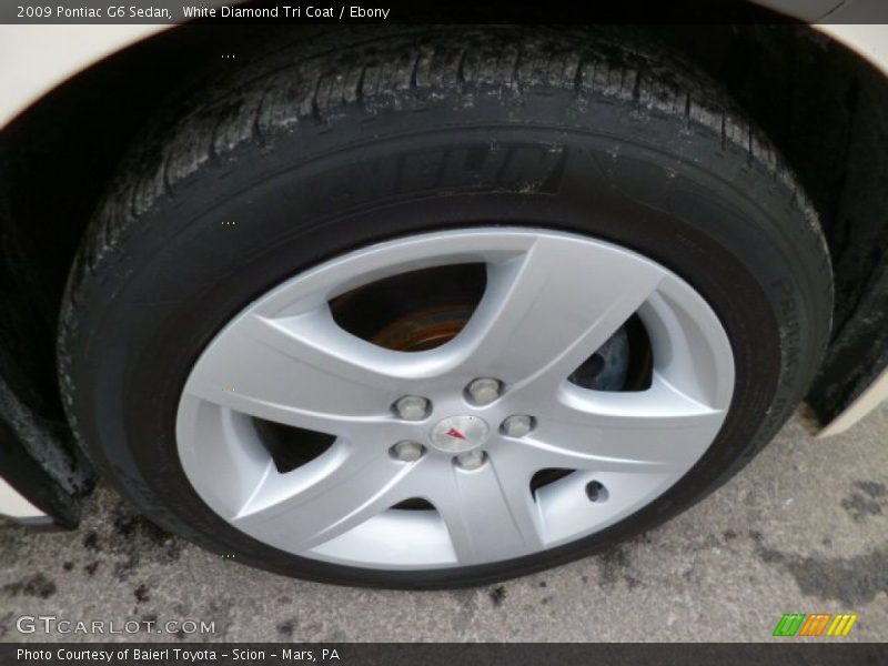 White Diamond Tri Coat / Ebony 2009 Pontiac G6 Sedan